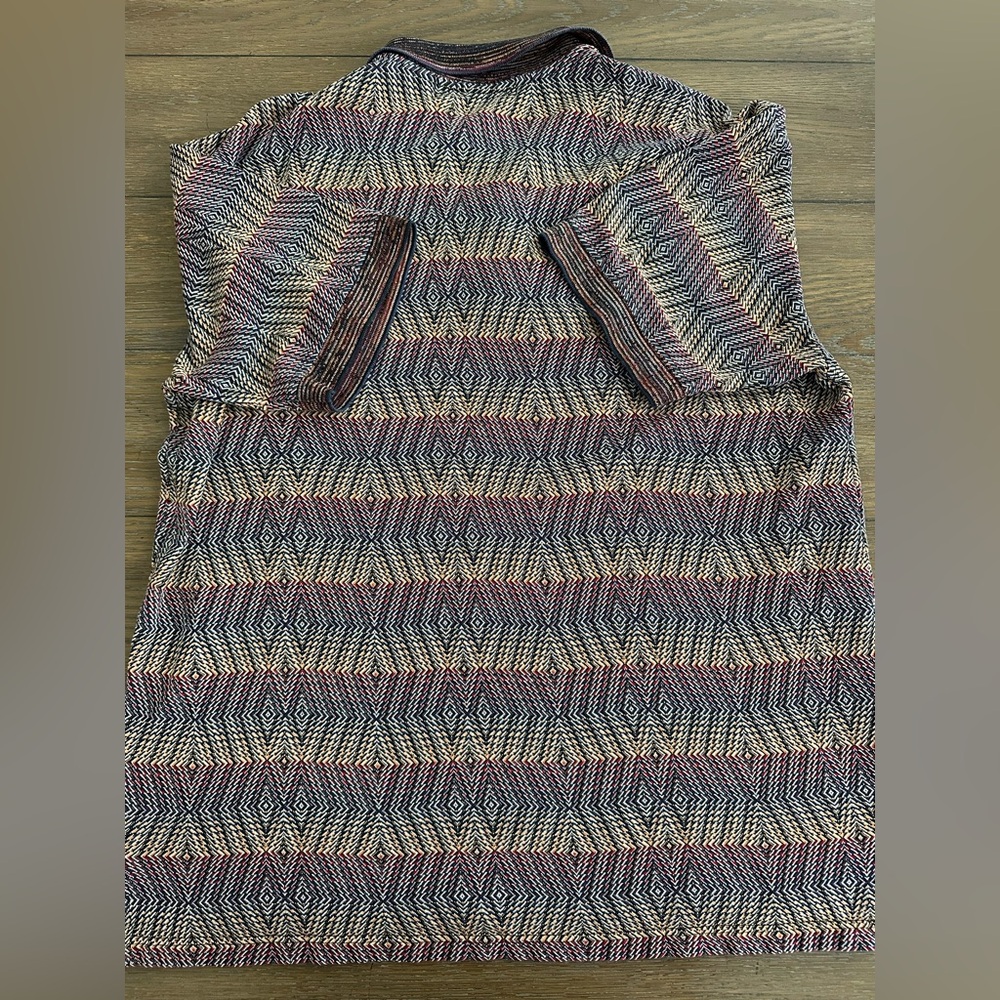 Jhane Barnes Multicolor Knit Short Sleeve Polo‎ Shirt Size M - Picture 3 of 6